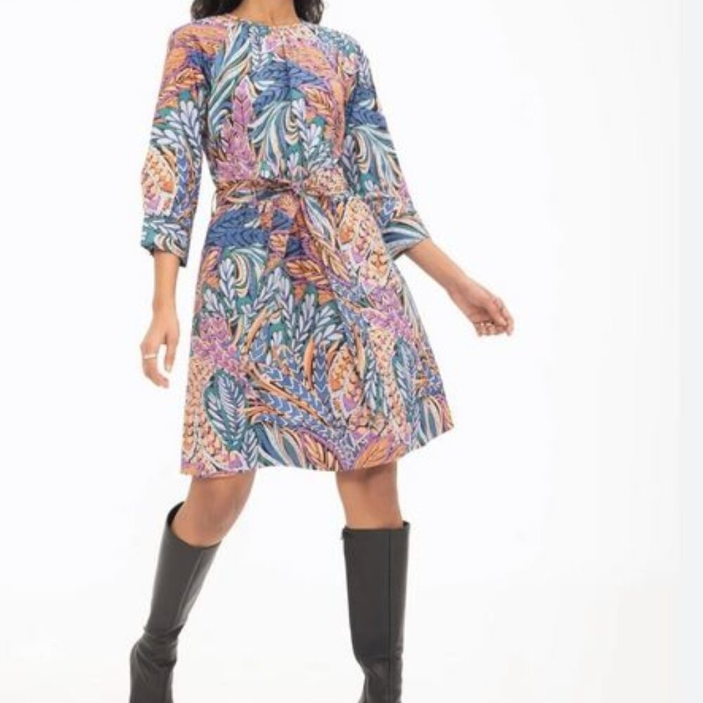 Brand new Banjanan sz s Irene Clay 100% cotton Dress women